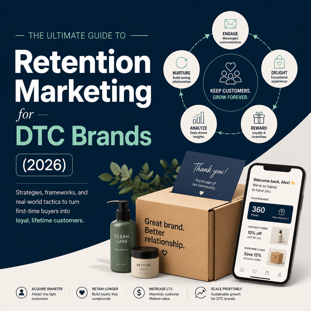 The Ultimate Guide to Retention Marketing for DTC Brands (2026)