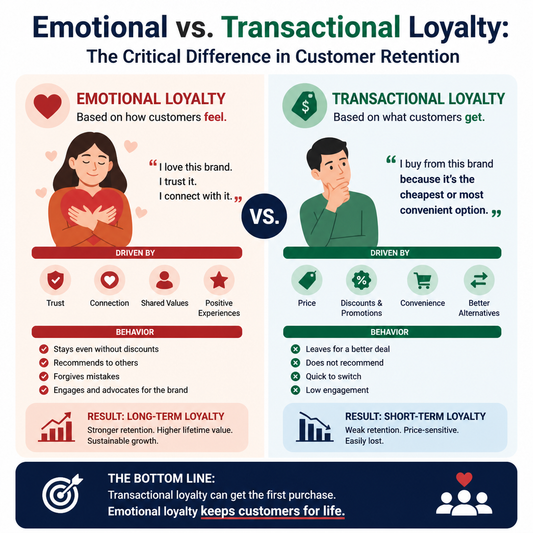 Emotional vs. Transactional Loyalty: The Critical Difference in Customer Retention